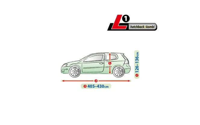 Чохол-тент для автомобіля MEMBRANE Garage. Розмір: L1 hb/kombi на Seat Leon 2013-