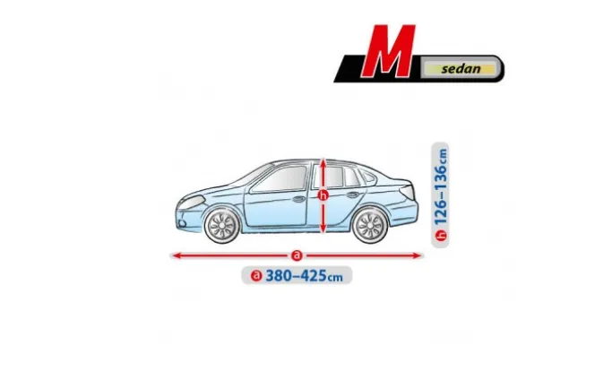 Чохол-тент для автомобіля Basic Garage. Розмір: M Sedan на Renault Logan Sedan