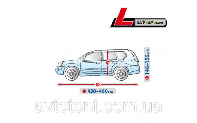Автомобільний тент Basic Garage. Розмір L Suv/Off-road на Ssang Yong Tivoli 2015-