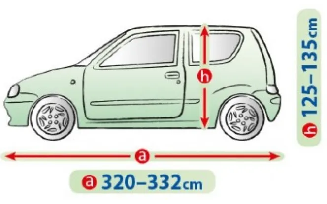 Чехол-тент для автомобиля Mobile Garage. Размер S2 hatchback на Lifan Smily 2008-