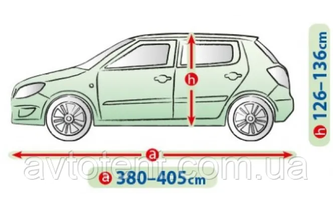 Чохол-тент для автомобіля Perfect Garage. Розмір: M2 hb на Renault Clio