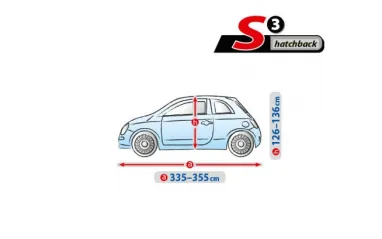 Авто тенти Basic Garage. Розмір: S3 hb Fiat 500 2007-