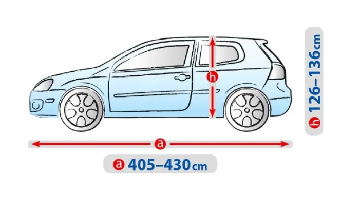 Тент для автомобиля Basic Garage. Размер: L1 hb/kombi на Toyota Urban Cruiser