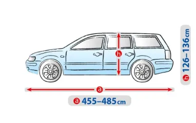 Авто тент Basic Garage. Розмір: XL hb/kombi на Volkswagen Passat B7 2010-