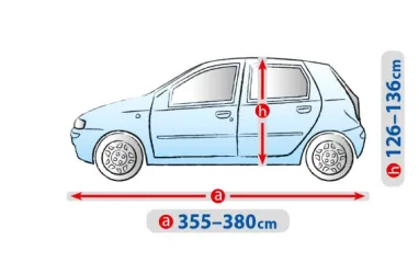 Тент для авто Basic Garage. Размер: M1 hb Hyundai i10 2013-