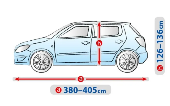 Тент авто Basic Garage. Розмір: M2 hb Ваз (Lada) Калина 1117