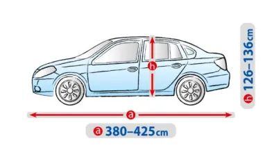Чохол-тент для автомобіля Basic Garage. Розмір: M Sedan на Ваз (Lada) 2105