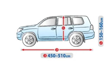 Тент для автомобиля Basic Garage. Размер XL Suv/Off-road на Toyota Land Cruiser J250 2024-