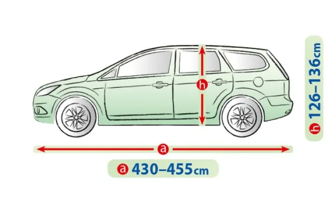 Чехол-тент для автомобиля MEMBRANE Garage. Размер: L2 hb/kombi на Toyota Auris 2018-