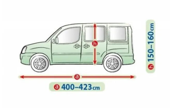 Чехол-тент для автомобиля Mobile Garage. Размер: M LAV на Volkswagen Caddy