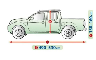 Чехол-тент для автомобиля Mobile Garage. Размер XL PICKUP без кунга на Toyota Hilux 2020-2024