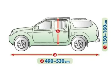 Чохол-тент для автомобіля Mobile Garage. Розмір: XL PICKUP hardtop на Toyota Hilux