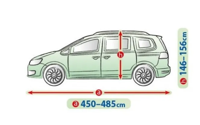 Чехол-тент для автомобиля Mobile Garage. Размер: XL mini VAN на Volkswagen Sharan