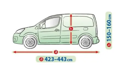 Чехол-тент для автомобиля Mobile Garage. Размер: L LAV на Volkswagen Caddy 2020-