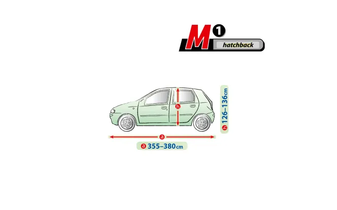 Чехол-тент для автомобиля MEMBRANE Garage. Размер: M1 hb Toyota Aygo 2021-